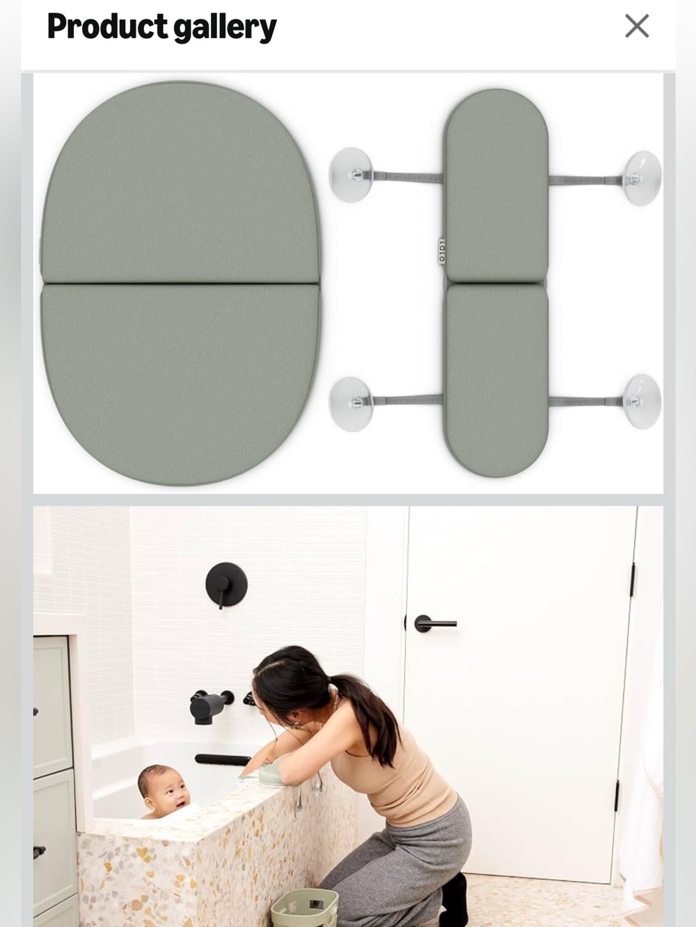 Lalo Knee and Elbow Saver, Foldable Padded Tub Cushions - Picture 2 of 2